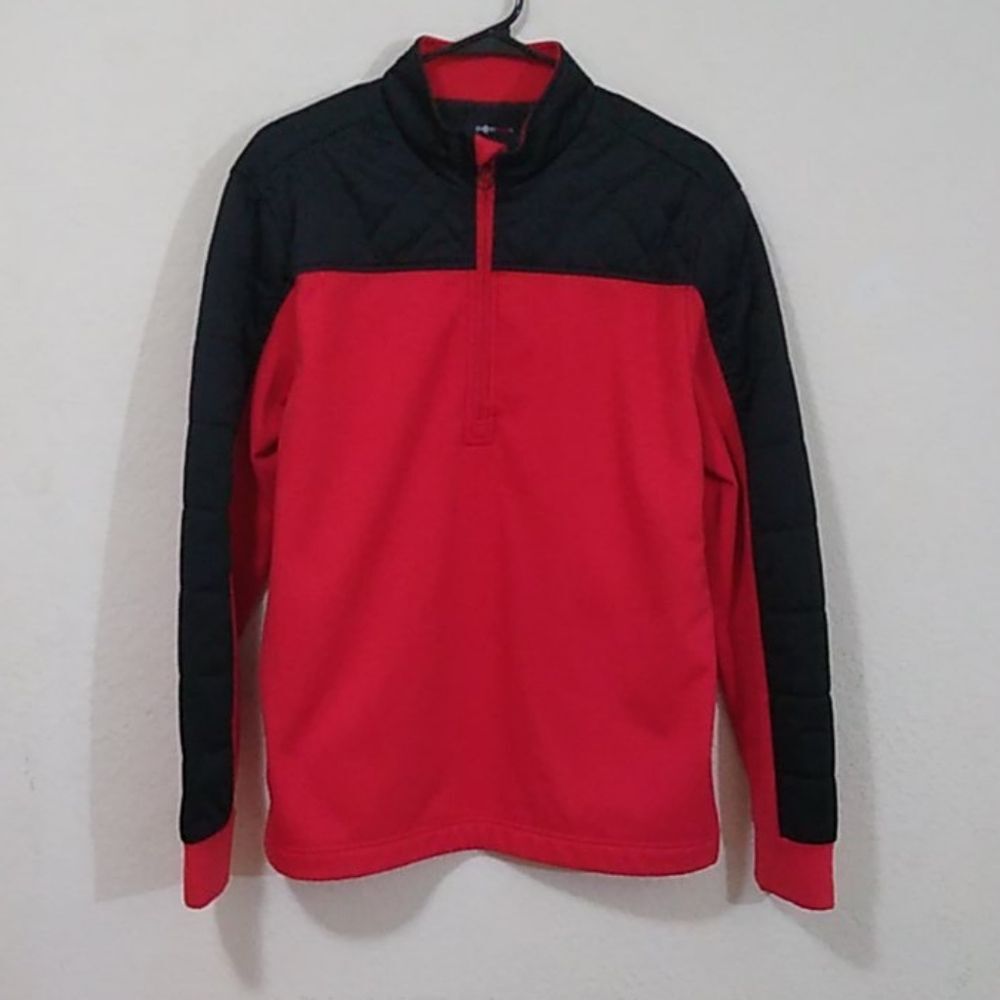 Short Par 4 1/4-zip Jacket - Red/Black - Medium